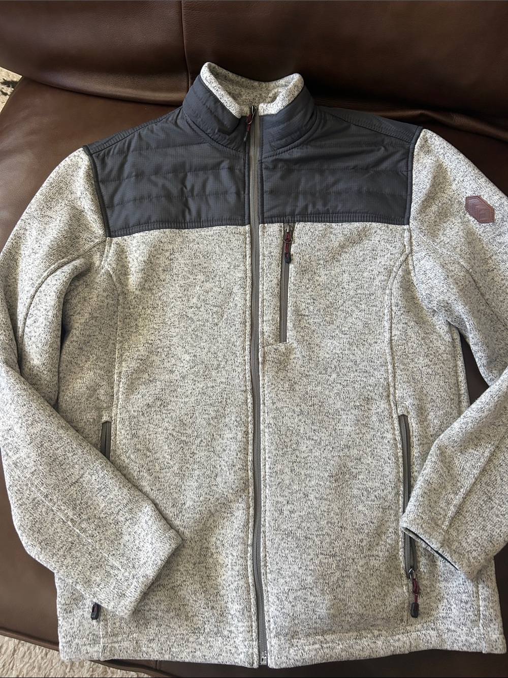 Free Country Men's Frore Sweater Knit Fleece Jacket